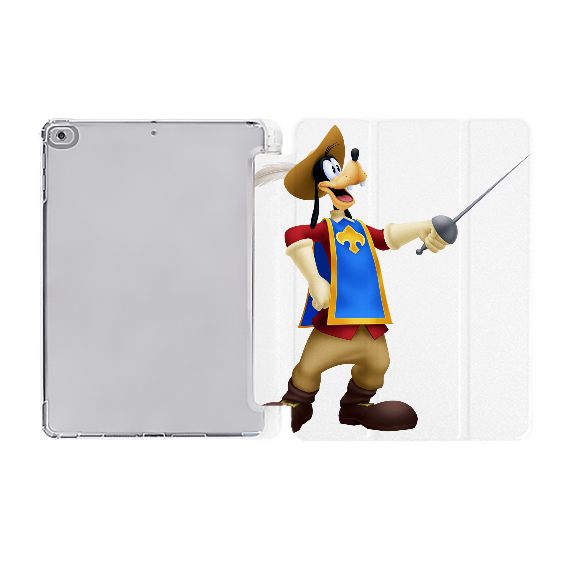 （画像用） ミッキーマウス Mickey Mouse IPad ケース ペン収納付き 三つ折りスタンド PUレザー×シリコン 対応機種9.5/10.5/10.9インチ